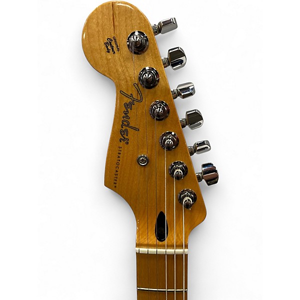 Used 2020 Fender Player Stratocaster Left Handed Capri Orange Solid Body Electric Guitar