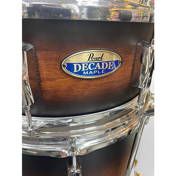 Used Pearl 6 Piece 6 Piece Decade Maple Shells Brown Drum Kit