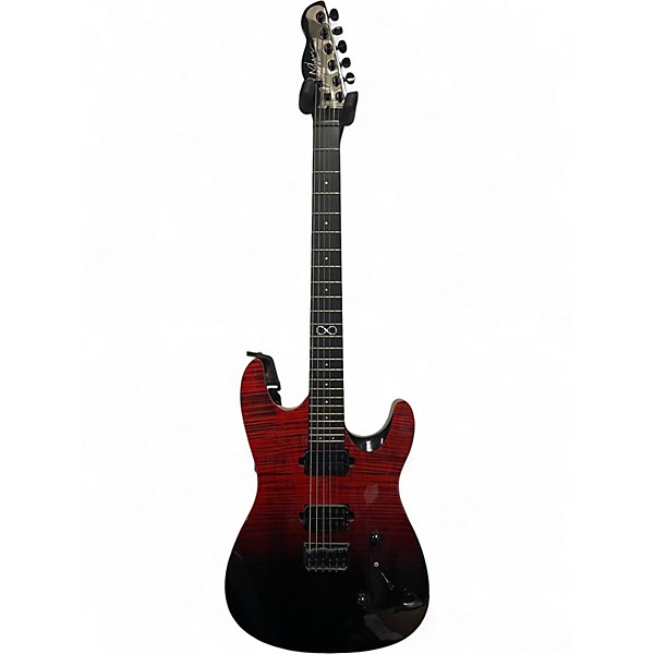 Used Chapman ML1 Modern Red to Black Fade Solid Body Electric Guitar