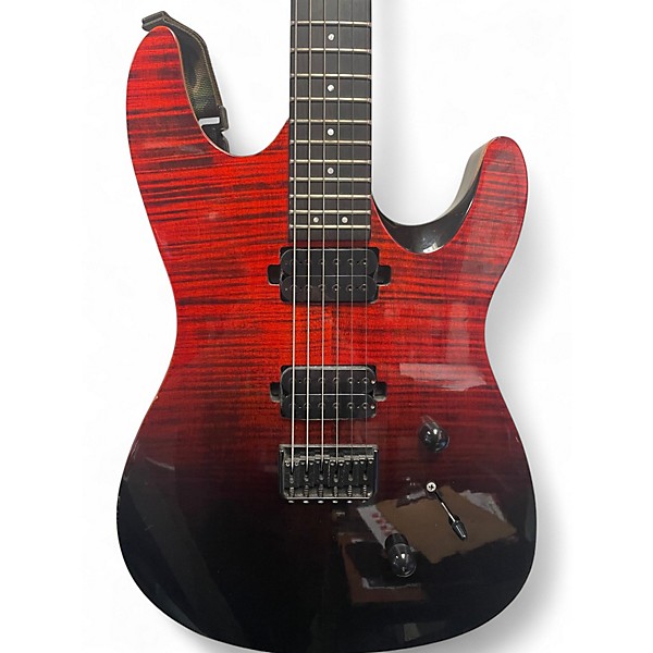 Used Chapman ML1 Modern Red to Black Fade Solid Body Electric Guitar