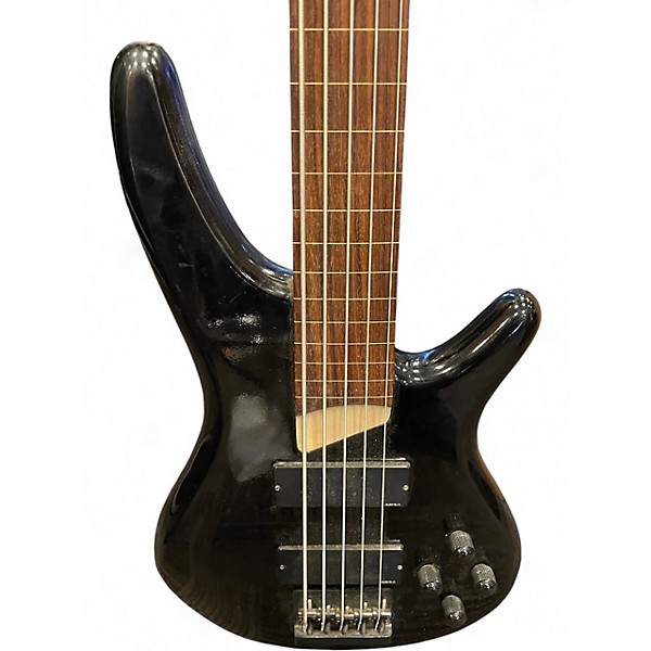 Used Ibanez SR505FL 5 String Black Electric Bass Guitar