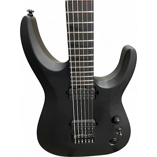 Used Jackson PRO PLUS XT SOLOIST SLAT HT6 Satin Black Baritone Guitars