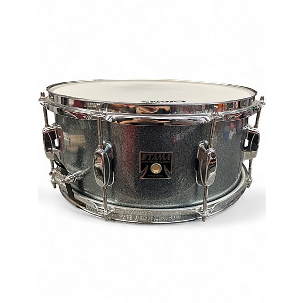 Used TAMA 14X6.5 Superstar Snare Silver Sparkle Drum