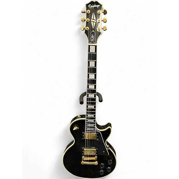 Used Epiphone Les Paul Custom Ebony Solid Body Electric Guitar