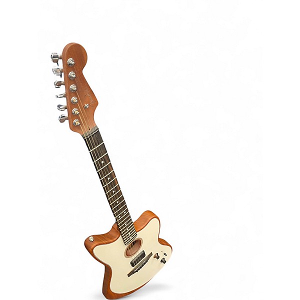 Used Fender Acoustasonic Jazzmaster Arctic White Acoustic Electric Guitar