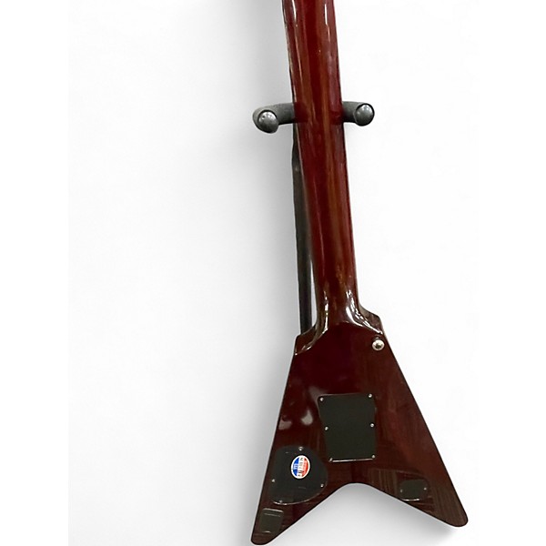 Used Schecter Guitar Research DIAMOND SERIES HELLRAISER V Trans Crimson Red Solid Body Electric Guitar