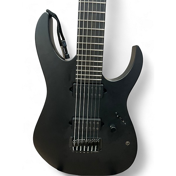 Used Ibanez RGIXL7 Black Solid Body Electric Guitar