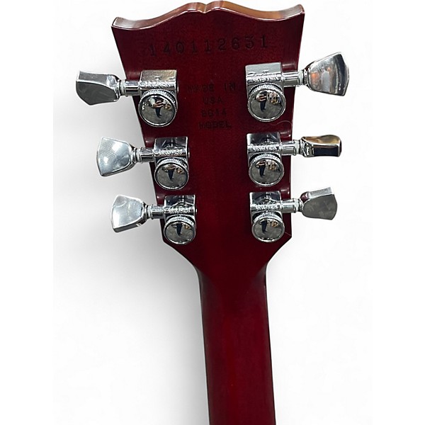 Used 2014 Gibson Les Paul Traditional Pro II Trans Red Solid Body Electric Guitar