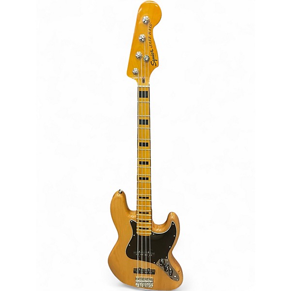 Used Squier Classic Vibe 70s Jazz Bass Natural Electric Bass Guitar