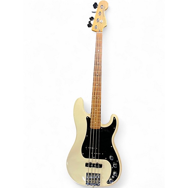 Used Fender Deluxe Active Precision Bass Special Olympic White Electric Bass Guitar