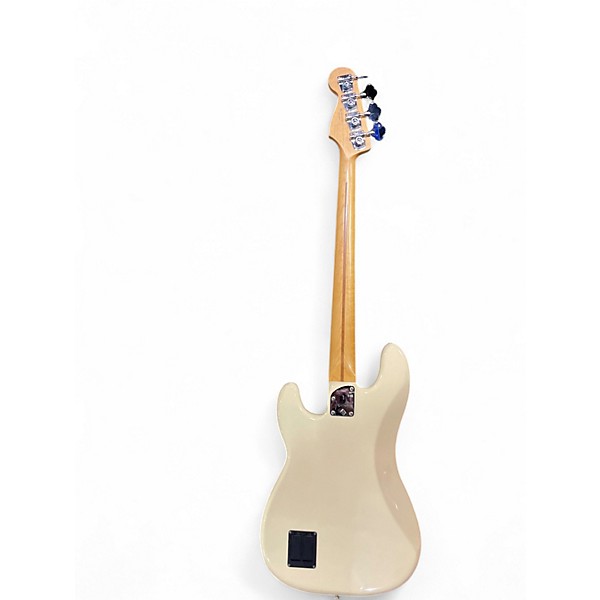 Used Fender Deluxe Active Precision Bass Special Olympic White Electric Bass Guitar