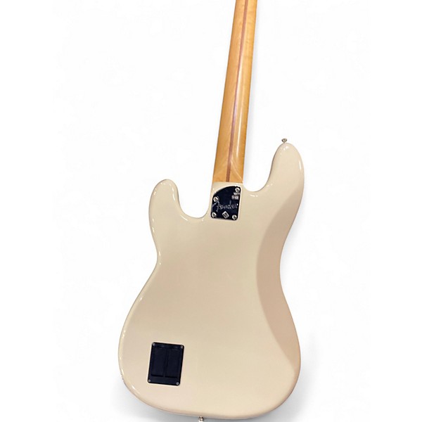 Used Fender Deluxe Active Precision Bass Special Olympic White Electric Bass Guitar