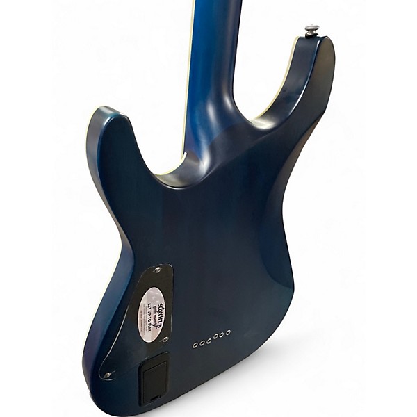 Used 2023 Schecter Guitar Research C1 Platinum Trans Blue Solid Body Electric Guitar