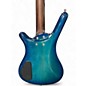 Used Warwick Corvette Double Buck 4 String Ocean Blue Burst Electric Bass Guitar