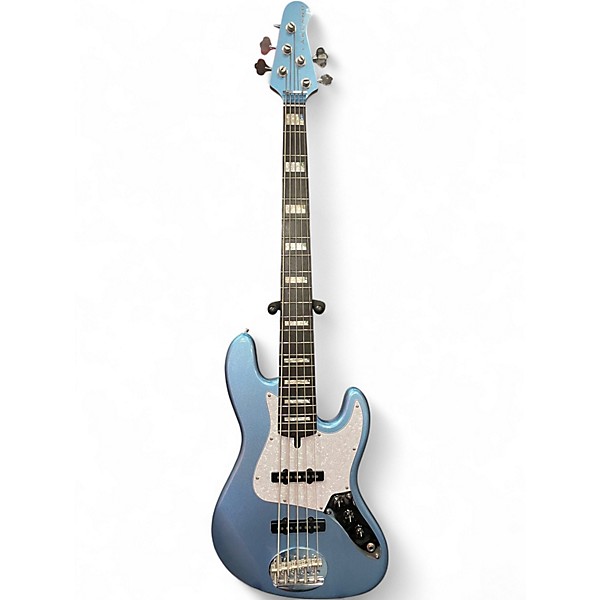 Used Lakland 55-60 Skyline Custom 5 String Lake Placid Blue Electric Bass Guitar