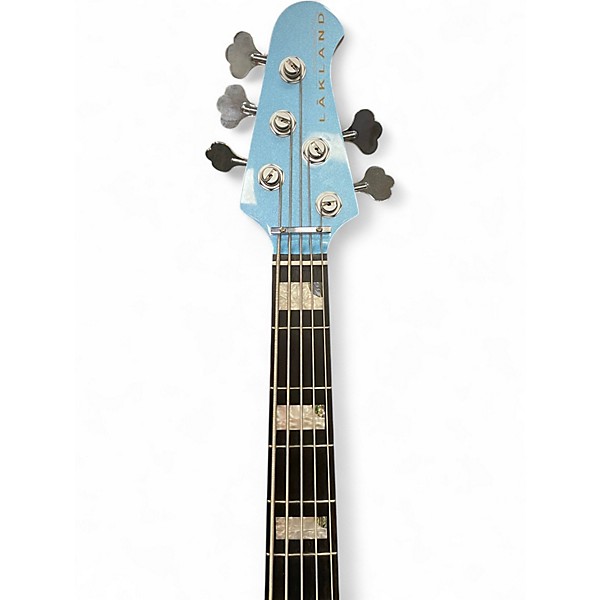 Used Lakland 55-60 Skyline Custom 5 String Lake Placid Blue Electric Bass Guitar