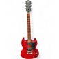 Used Epiphone SG Crimson Red Trans Solid Body Electric Guitar thumbnail