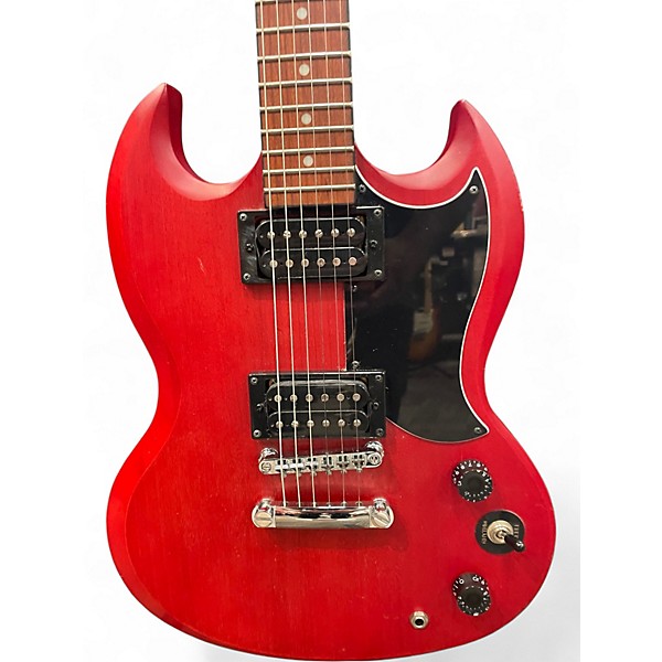Used Epiphone SG Crimson Red Trans Solid Body Electric Guitar