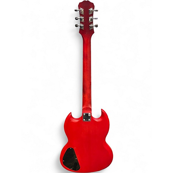 Used Epiphone SG Crimson Red Trans Solid Body Electric Guitar