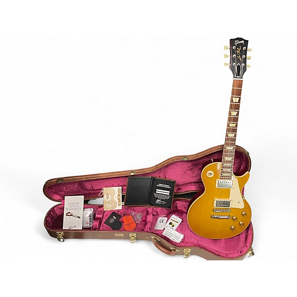 Used Gibson LPR8 1958 Les Paul Reissue Lemonburst Solid Body Electric Guitar