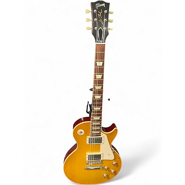 Used Gibson LPR8 1958 Les Paul Reissue Lemonburst Solid Body Electric Guitar