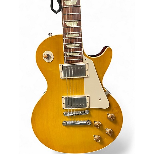 Used Gibson LPR8 1958 Les Paul Reissue Lemonburst Solid Body Electric Guitar