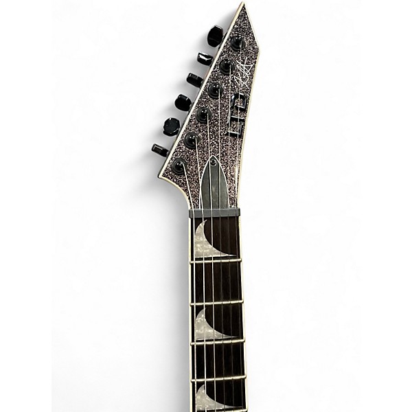 Used 2023 ESP LTD KH-V Kirk Hammet Signature Black Pearl Solid Body Electric Guitar
