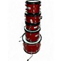 Used Gammon Percussion 5 Piece 5-PIECE JUNIOR SHELL PACK Satin Red Drum Kit