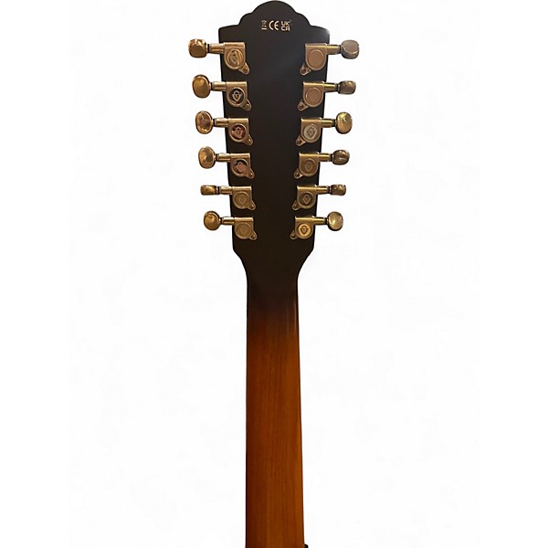 Used Guild F2512CE 2 Tone Sunburst 12 String Acoustic Electric Guitar