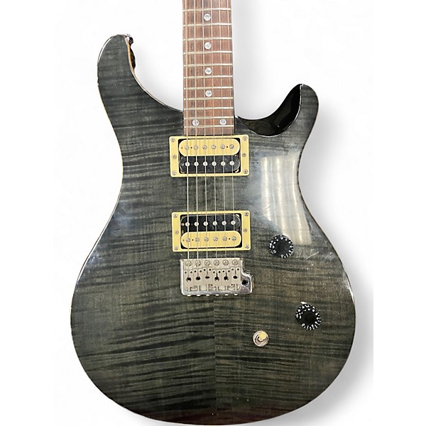 Used PRS SE Custom 24 Black Solid Body Electric Guitar