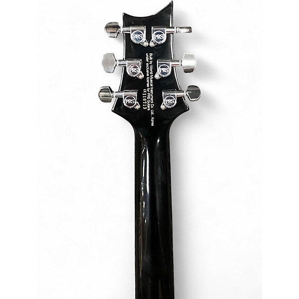 Used PRS SE Custom 24 Black Solid Body Electric Guitar