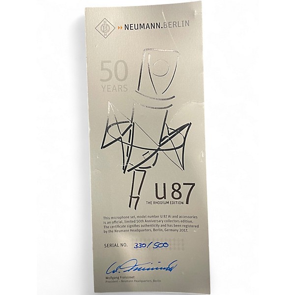 Used Neumann U87 RHODIUM SET LIMITED EDITION Condenser Microphone