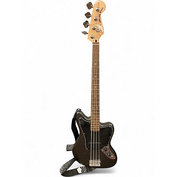 Used Squier Jaguar Bass Gray Electric Bass Guitar