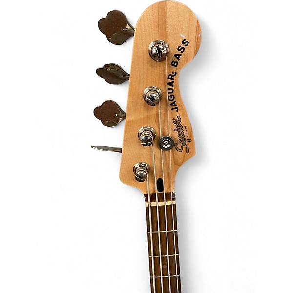 Used Squier Jaguar Bass Gray Electric Bass Guitar