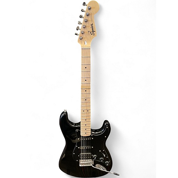 Used Squier Sonic Stratocaster Black Solid Body Electric Guitar