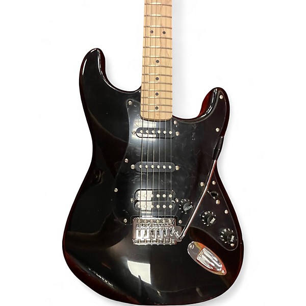 Used Squier Sonic Stratocaster Black Solid Body Electric Guitar
