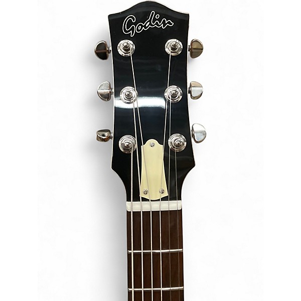 Used Godin 5TH AVENUE TL KINGPIN P90 Natural Hollow Body Electric Guitar