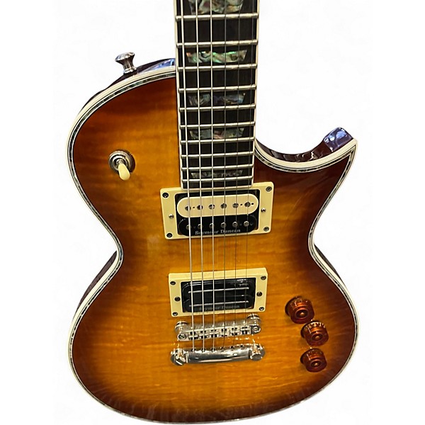 Used ESP LTD EC1000 Deluxe Iced Tea Solid Body Electric Guitar