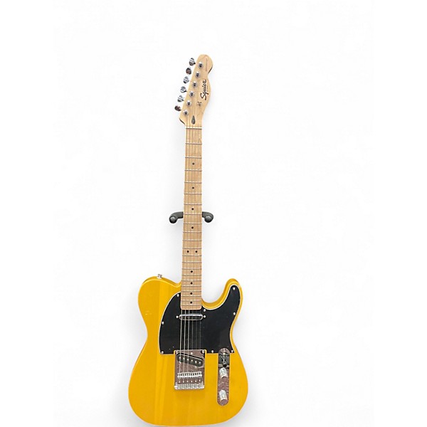 Used Squier Telecaster Yellow Solid Body Electric Guitar