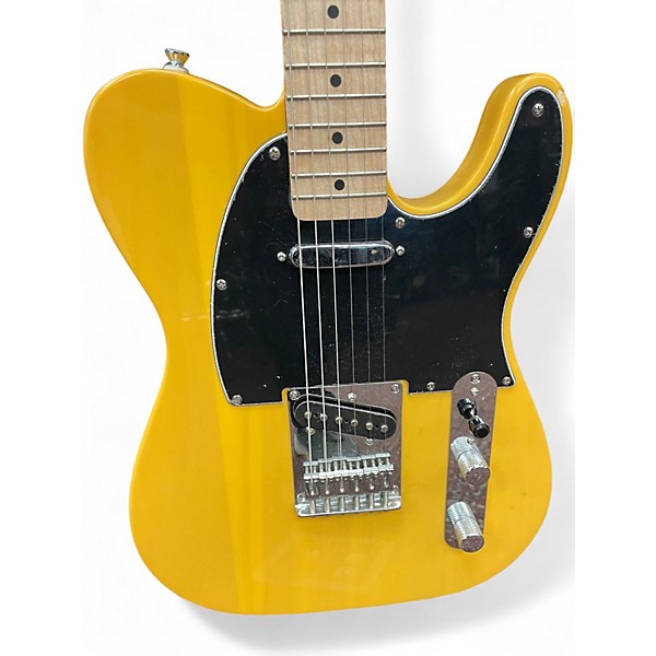 Used Squier Telecaster Yellow Solid Body Electric Guitar