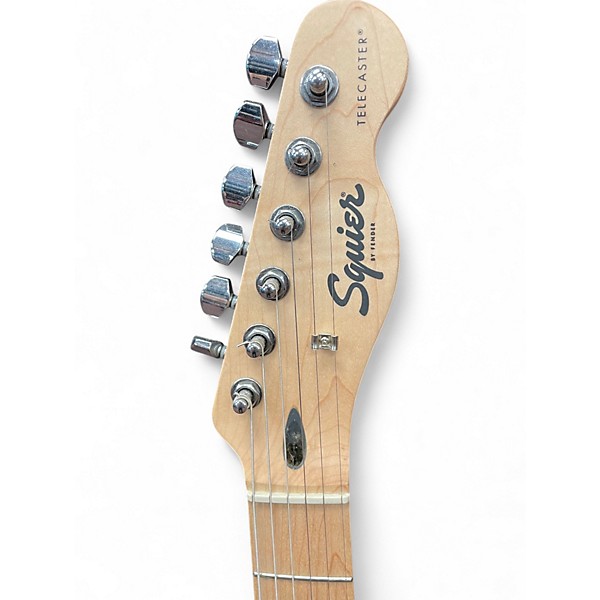 Used Squier Telecaster Yellow Solid Body Electric Guitar
