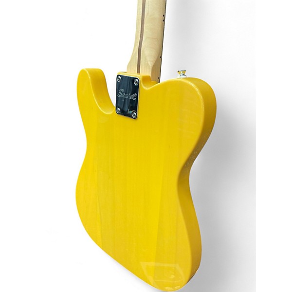Used Squier Telecaster Yellow Solid Body Electric Guitar