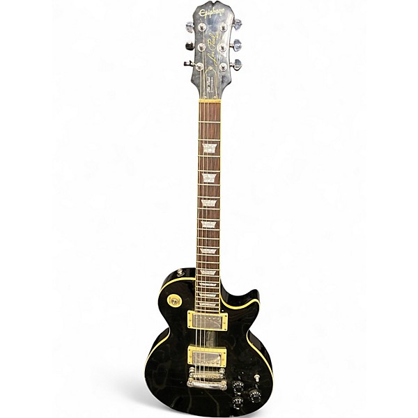Used Epiphone Les Paul Standard Black Solid Body Electric Guitar