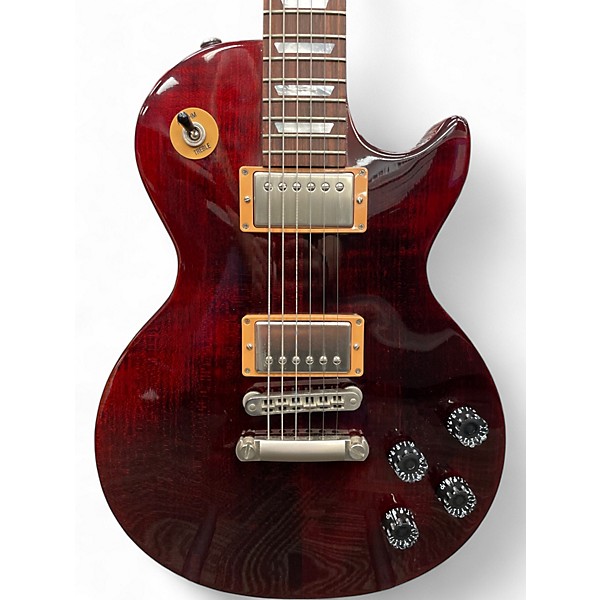 Used Gibson Les Paul Studio 2015 Trans Red Solid Body Electric Guitar