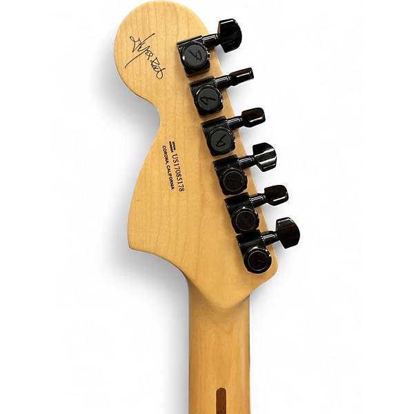 Used Fender jim root stratocaster Black Solid Body Electric Guitar