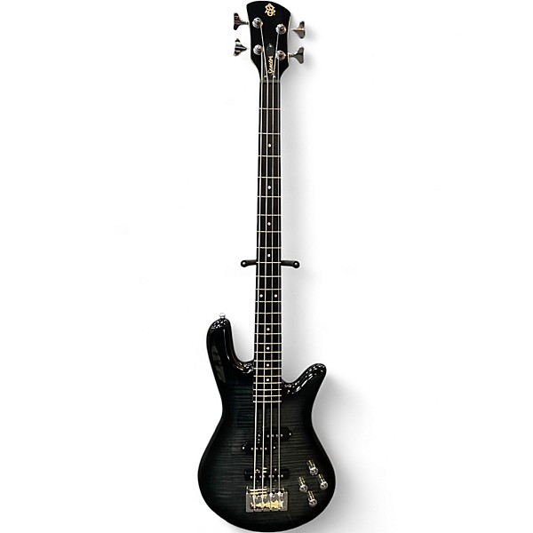 Used Spector legend 4 classic Trans Black Electric Bass Guitar
