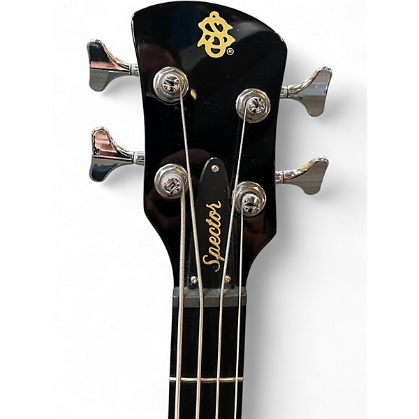 Used Spector legend 4 classic Trans Black Electric Bass Guitar