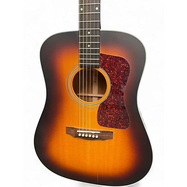 Used Guild D40 Sunburst Acoustic Electric Guitar