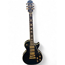 Used 2004 Epiphone Les Paul Black Beauty 3 Black Solid Body Electric Guitar