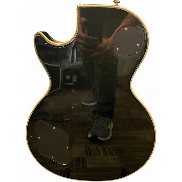 Used 2004 Epiphone Les Paul Black Beauty 3 Black Solid Body Electric Guitar